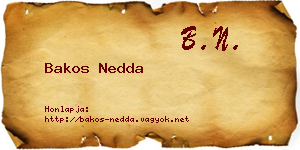 Bakos Nedda névjegykártya